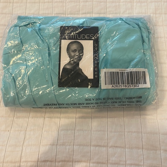 Attitudes by Renee 2 piece jacket & top Seaglass green women’s plus size 3X nwts - Picture 16 of 16